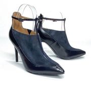 BANANA REPUBLIC Blue Pointy Toe Ankle Booties 6M