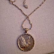 mine American Eagle gold plated pendant necklace w star details NWOT