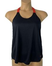 Dri-Fit Just Do It Black and Red Athletic Tank Top Size Medium