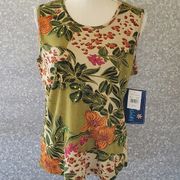 Jane Ashley floral tank size xl