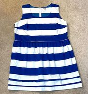 NWOT super stretch nautical-style dress/fit & flare / figure flattering material