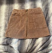 Corduroy Mini Skirt