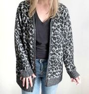 LA VIE by REBECCA TAYLOR Leopard Cardigan Sweater