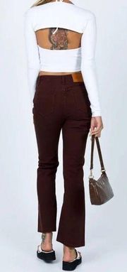 Brown Flare Jeans