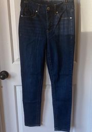 Seven 7 Jeans Dark Non-distressed Tummyless Highrise Skinny Jean