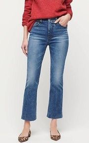 J. Crew Demi-Boot Crop Jeans in Cool Shadows Wash