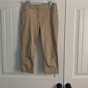 Tan, size 4 New York & Company capris