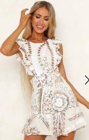 White Sequin Dress Homecoming