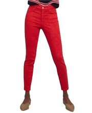 | Pilcro stet skinny ankle jean red size 26   Measurements  28” inseam  14” waist Flat  9” rise