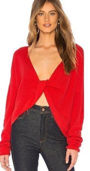 SALE 🏷️ LOVERS & FRIENDS | Front Twist Sweater - Red | Size: XS