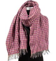 J.Crew houndstooth women’s multicolor 100% wool scarf