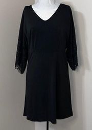 NY Collection Lace Sleeve Dress