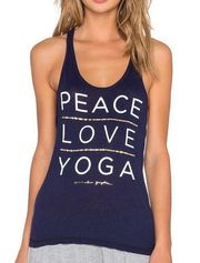 - Peace Love Yoga Racerback Tank Workout Gym Training