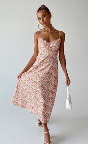 Amara midi floral dress