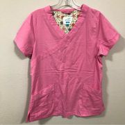 Dansko Women's Pink Scrub Top Shirt