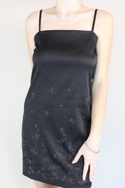 Vintage Y2K 90s Little Black Mini Sheath Dress