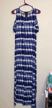 Stripped tie dye maxi dress