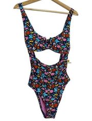 Body glove Indigo Eli Floral Cutout One Piece Swimsuit