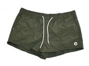 Vuori Sunwashed Shorts High Rise, Outdoor in Army Green