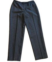 Harve Bernard Vintage Gray Wool high rise Straight Tapered Leg Trousers Pants 12