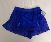 Satin Intimacy Royal Blue Shorts