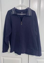 Navy Blue Half Zip Pullover