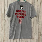 NWT BreakingT Crimson Tide Alabama Got The PopCorn Ready Shirt NCAA College