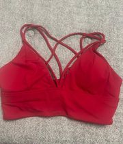 Red Sports Bra