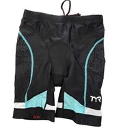 TYR Women Competitor Triathlon Bicycle Short 8" - Black Blue XS - $75