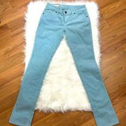 Delia’s Stretch Corduroy Skinny Pants Powder Blue 3/4