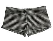 Charlotte Russe ⌘ Festival Houndstooth Side Slit Shorts ⌘ Black White ⌘ Junior 7