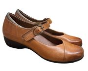 DANSKO Fawna Mary Jane Shoes Burnished Chestnut Size 37/7