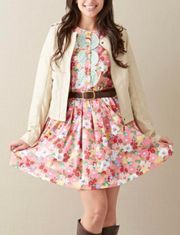 “Leah” Floral  Dress