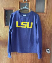 Redshirt Brand  Louisiana State University Crewneck  In Purple  Size Medium