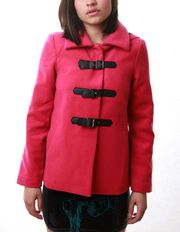 pink peacoat Double breasted jacket sweater