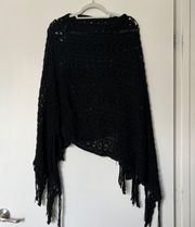 poncho  One size  NWT Open Knit and comfy