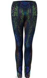 Alexander McQueen kaleidoscope crocodile leggings