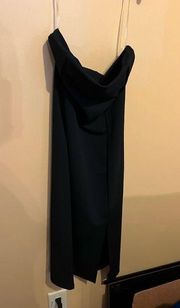 Leith medium black strapless dress