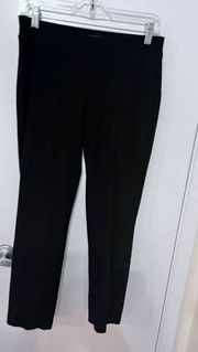 Eileen Fisher BLACK STRETCHY COMFORT CROP CAREER CASUAL PANTS XS