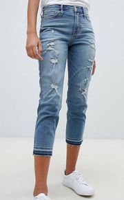 Hollister Distressed Boyfriend High-Rise Jeans - Size 00