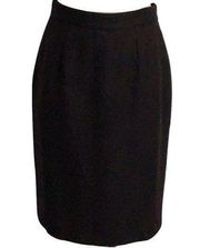 Burberry Pencil Skirt US 12 Brown & Black Tweed