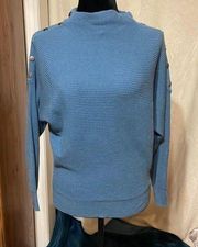 Teal Bell Sleeve Sweater by Carmen