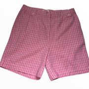 Christopher & Banks Pink/White Plaid Shorts