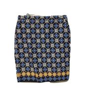 Charter Club Womens Multicolor Medallion Print Pencil Stretch Skirt