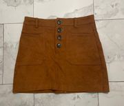 Suede Skirt