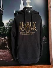Harry Potter & the Cursed Child Hoodie Black Gold Snitch Lyric Theatre New York