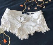 Hollister White Jean Shorts