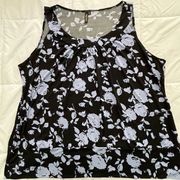 Olivia Paige Sleeveless Size 3X Top. Banded hemline. EUC