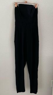 Jill Jill Stuart Structured Black Strapless Jumpsuit Black Classic 0