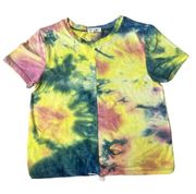 Full Circle Trends Womens Tie Dye Short Sleeve Casual Tee, Basic T-Shirt M NWOT